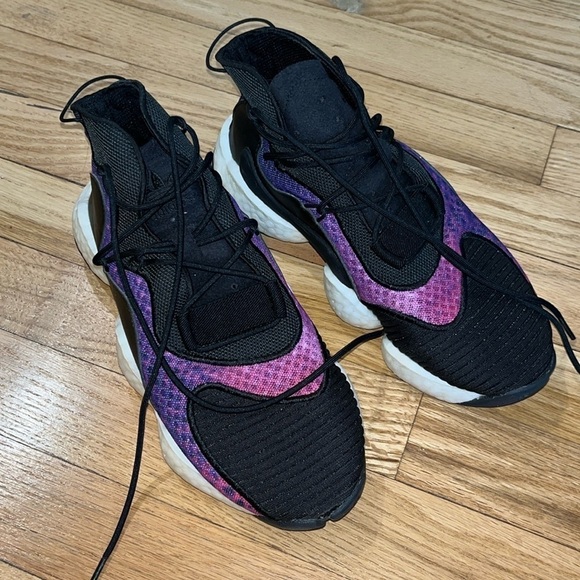 adidas Crazy BYW J 'Purple Snakeskin' sneakers size 4.5 - Picture 3 of 9